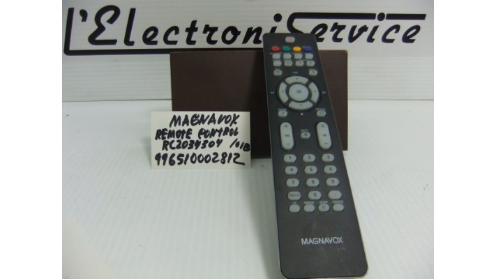 Magnavox RC2034304 tv/dvd remote control
